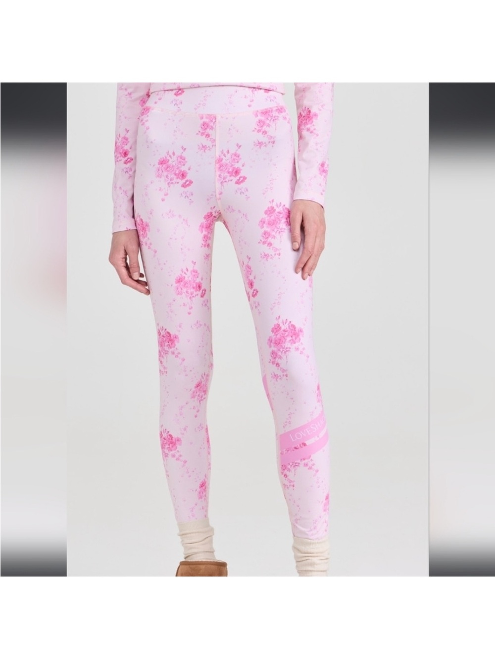 BOGNER FIRE + ICE X LoveShackFancy Pink Floral Leggings